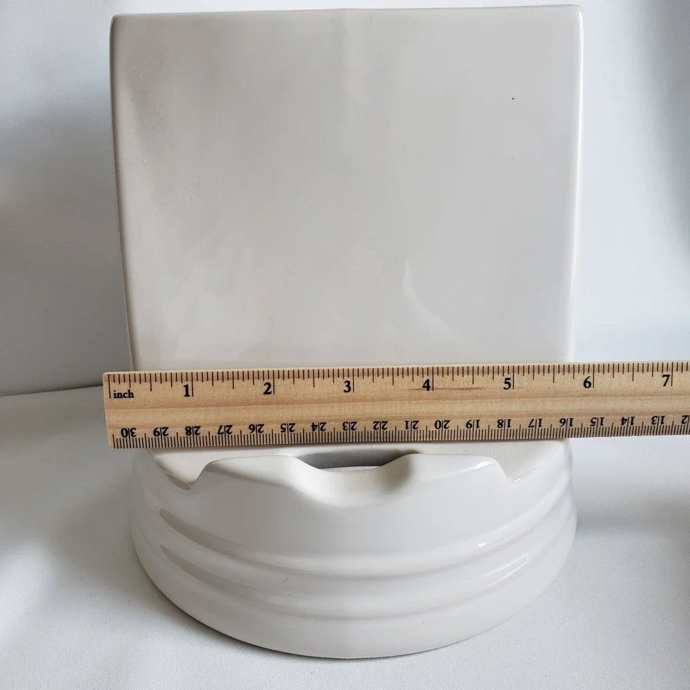 Dillards Southern Living Utensil Holder And Tablet Stand White Stoneware